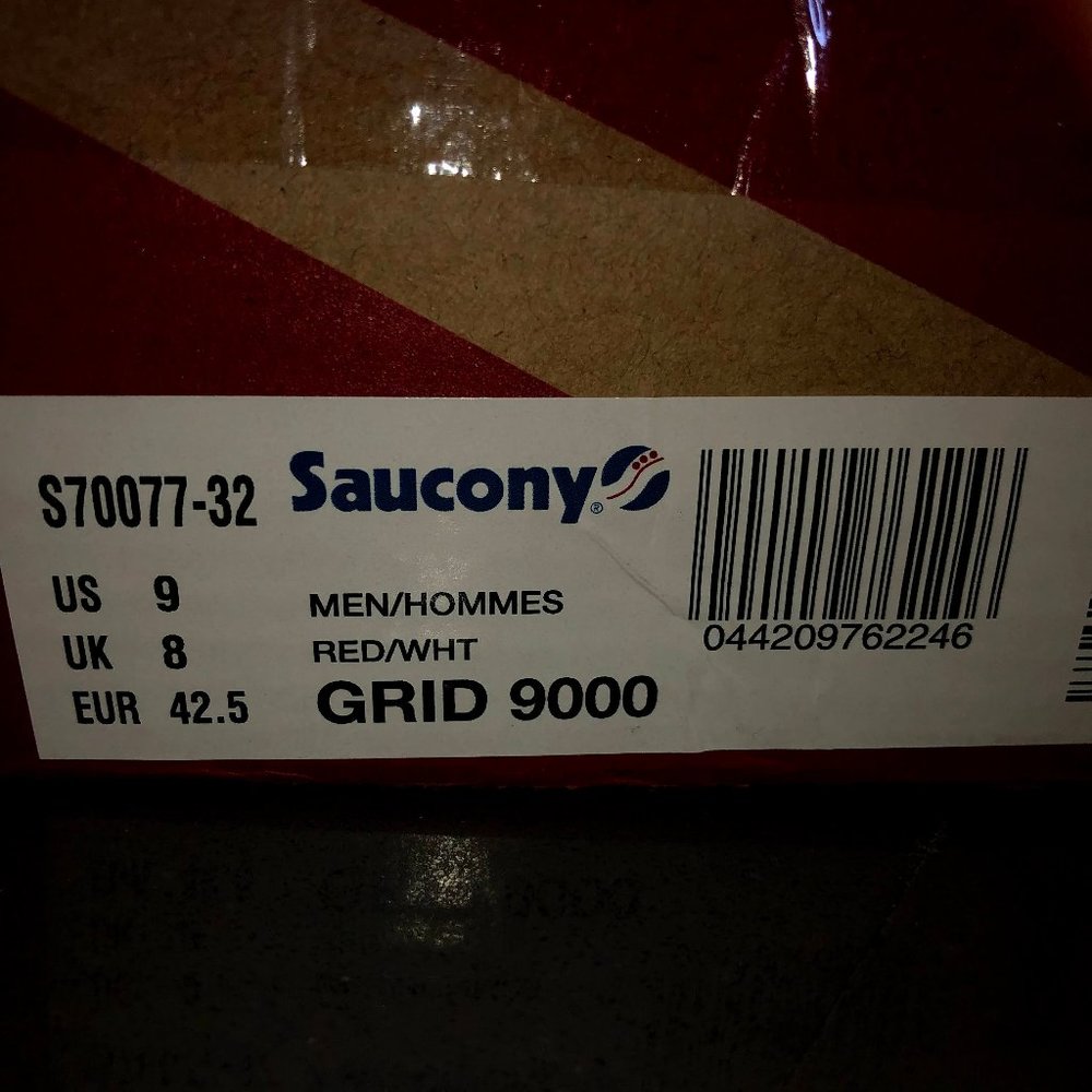 Saucony Grid 9000 "Red/White-Gum"